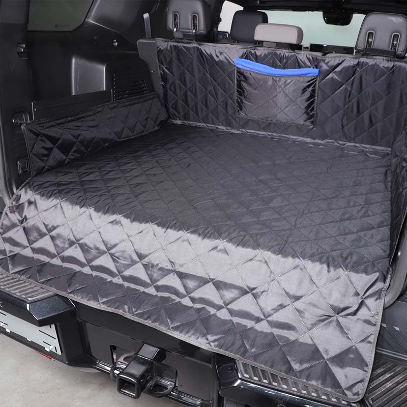 Cargo Mat Liner for Hummer EV Accessories All Weather Rear Trunk Floor Mat Protection for 2024 2025 2026 Hummer EV SUV Cargo Liner for Dogs Heavy Duty 3D Nonslip Waterproof (SUV/A)
