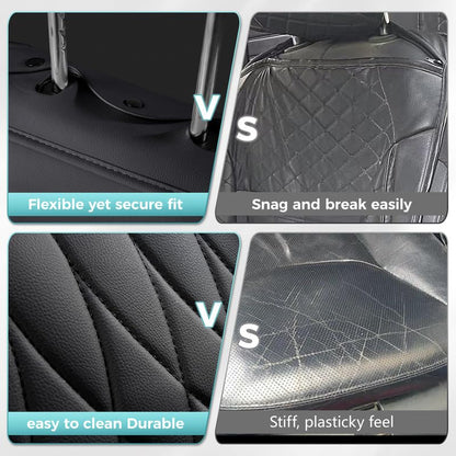 Car Seat Covers Full Set Fit for Honda HRV 2016-2026, Premium Faux Leather Car Seat Protectors,Breathable Anti-Slip Full Wrapping Edge Seat Covers(Black,Full Set)