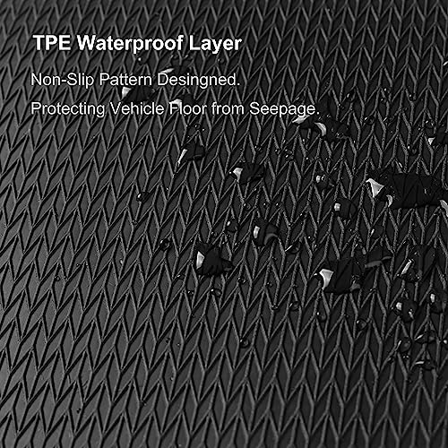 WENNEBIRD Superior Carpet Floor Mats for 2012-2020 Tesla Model S, 0.6-Inch Ultra-Thick, Noise-Reducing, All-Weather Waterproof Anti-Slip – 3-Pc Set - size: 2012-2020 Model S 3-Pc Set