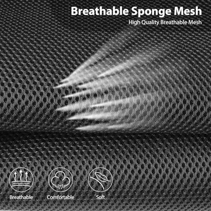CAR PASS 3D Foam Leather Car Seat Covers Two Front Seats only, Air Cool Mesh Thick Seat Covers, All Weather Car Seat Cover Comfort & Protection for Truck,SUV,Sedan,Van, Airbag Compatible (Black) - color: Black Front