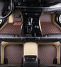 Custom Leather Car Mats, Vehicle-Specific Fit All-Weather Floor Mats, 100% Waterproof Anti-Slip Durable Protection for SUV Truck Sedan, Precision Tailored Protection (Dark Brown Beige car mat) - color: Dark brown beige car mat
