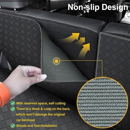 Cargo Mat & Backrest Mat Fit for 2010-2023 Lexus GX460 - All Weather PU Leather Trunk Liner 3rd Row Rear Backrest Protector - color: 2010-2023 lexus gx460 cargo mat 1