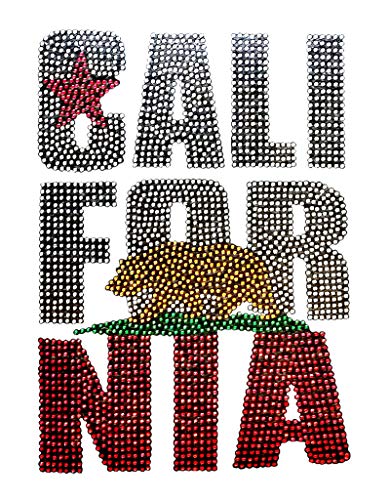 Universal Fit Car Truck Front/Rear 4-Piece Full Set Crystal Bling Rhinestone Design Studded Carpet Floor Mats (California-Black) - color: California-Black