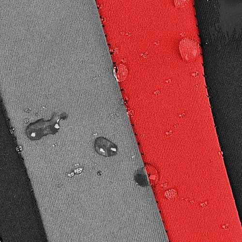 CAR PASS AquaShield Neoprene Waterproof Car Seat Covers Front Seats Only, High Back Bucket Seat Covers,Airbag Compatible,Seat Covers for Women Girl, Universal Fit for Auto Truck Van SUV (Black Red) - color: Black and Red