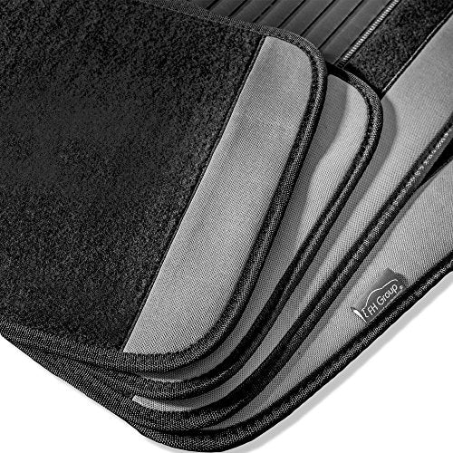 FH Group Automotive Floor Mats – Universal Fit Premium Carpet Car Mats with Driver Heel Pad, Full Set for Cars, SUVs & Trucks - Gray - color: Gray