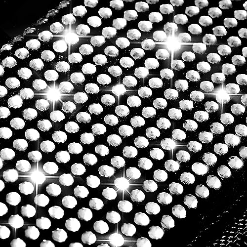 CAR PASS Bling Diamond Car Mats Shining Carpet Crystal Rhinestones Sparkly Glitter Floor Mats with Anti-Slip PVC Heel Pad Universal for Automotive SUV, Sedan, Van, 3pcs for Girl Women, Black Silver - color: Black Silver
