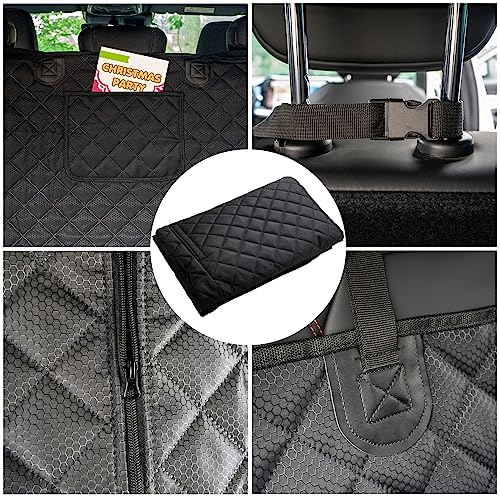 SUV Cargo Liner for Dog Car Seat Cover for Pets Waterproof Cargo Cover Dog Seat Mat for SUVs Sedans Vans with Bumper Flap Protector, Non-Slip, Black 70"x40"