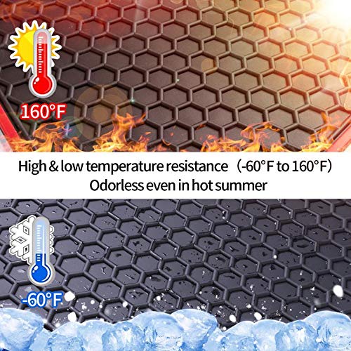 Ucaskin Car Floor Mats Custom Fit for Subaru Forester 2018 2017 2016 2015 2014 Odorless Washable Rubber Heavy Duty All Weather Protection Car Floor Liner-Black - size: 2014-2018
