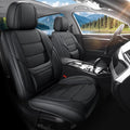 Car Seat Covers Full Set Fit for Toyota RAV4 2001-2026, Premium Faux Leather Waterproof Car Seat Protectors with Lumbar Support, Breathable Anti-Slip Easy to Install(Black,Full Set)