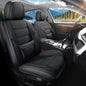 Car Seat Covers Full Set Fit for Toyota RAV4 2001-2026, Premium Faux Leather Waterproof Car Seat Protectors with Lumbar Support, Breathable Anti-Slip Easy to Install(Black,Full Set)