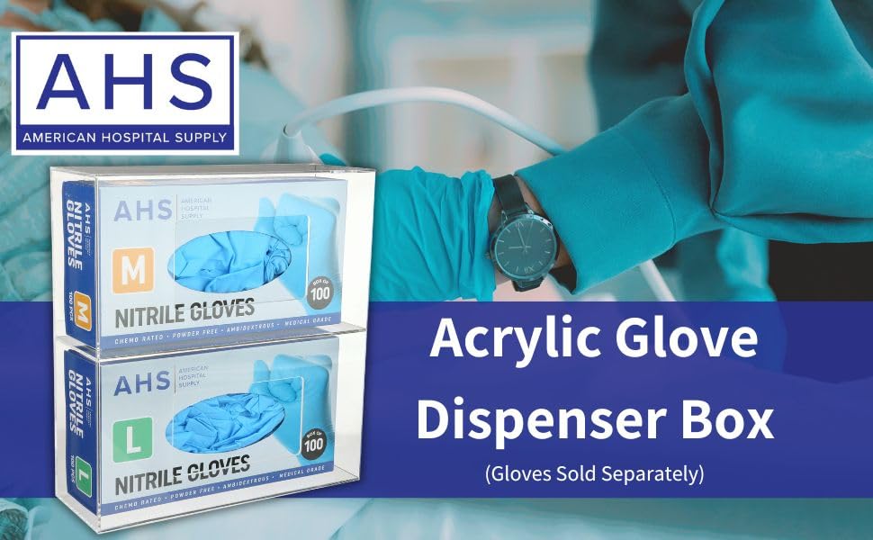 Wall-Mount Glove Dispenser | Clear Acrylic Glove Box Holder with Individual Compartments | Single-Layer | 9.95 x 5.25 x 3.3 in | Gloves Sold Separately - color: Transparent Single Layer