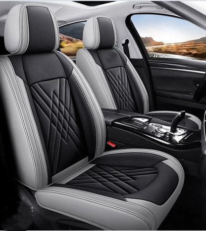 Custom Car Seat Covers for Fit Mercedes-Benz A B C CLA CLS CLK GLE GLS GLA GLK GL ML G S GLC SL CL SLC R SLK etc...Easy to Install car Cover (Black Gray) - color: Black Gray
