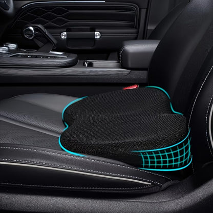 Mautoply Memory Foam Car Seat Cushion for Back Pain Relief - Lumbar Support Pillow for Driving, Office & Car Ergonomic Wedge Cushion for Short Drivers