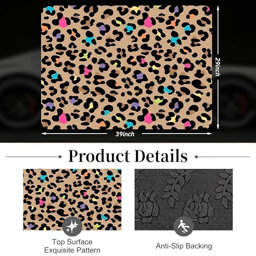 Car Trunk Mat - Universal Size 29" x 39", Leopard Print Pattern Cargo Liner, Car Accessory for SUVs/Sedan/Wagons, Durable Protective Mat, Trunk Liner for Families/Travel Enthusiasts - style: Leopard Print-0