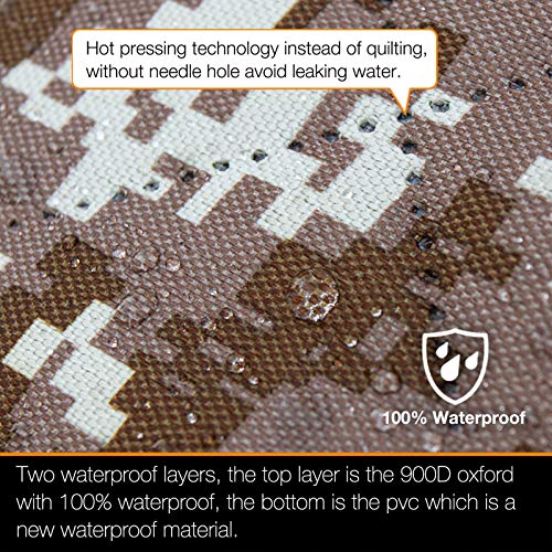 Dog Truck Seat Cover with Mesh Window 100% Waterproof Pet Seat Cover Durable Dog Truck Hammock Machine Washable X-Large Against Dirt and Dog Fur for Car and Large SUV, Trucks - color: Camouflage, size: Truck
