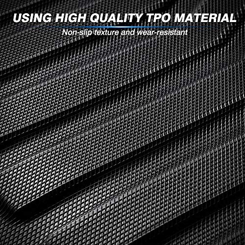 KUST All Weather Floor Mats for 2019-2025 Infiniti QX50/2022-2025 QX55 Accessories Car Mats 1st & 2nd Row Floor Liners, TPE Rubber Raised Edge - style: For │ QX50 2019-2025 │ Floor Mats