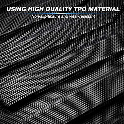 KUST All Weather Floor Mats for 2019-2025 Infiniti QX50/2022-2025 QX55 Accessories Car Mats 1st & 2nd Row Floor Liners, TPE Rubber Raised Edge - style: For │ QX50 2019-2025 │ Floor Mats