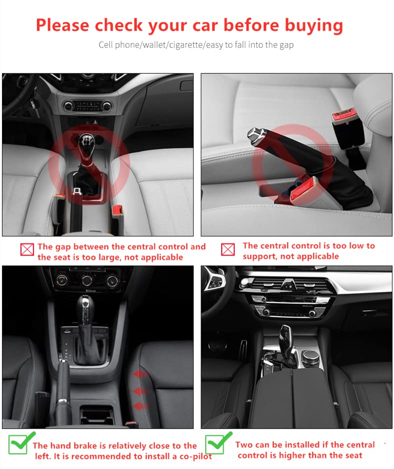 JEYODA Car Seat Gap Filler Organizer, Car Organizer Front Seat, Pack Auto Console Side Storage Box with Cup Holders，Car Organizers and Storage for Holding Phone, Sunglasses, Wallet 1PC (black)