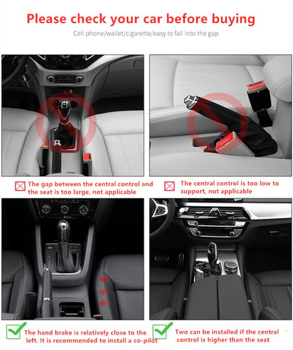 JEYODA Car Seat Gap Filler Organizer, Car Organizer Front Seat, Pack Auto Console Side Storage Box with Cup Holders，Car Organizers and Storage for Holding Phone, Sunglasses, Wallet 1PC (black)