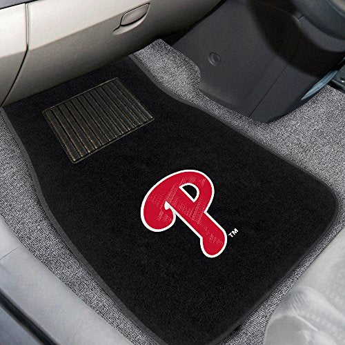 FANMATS MLB Unisex-Adult 2-Piece Embroidered Team Logo Car Mat Set