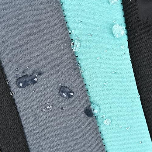 CAR PASS AquaShield Neoprene Waterproof Car Seat Covers Front Seats Only, High Back Bucket Seat Covers,Airbag Compatible,Seat Covers for Women Girl, Universal Fit for Auto Truck Van SUV (Black Mint) - color: Black and Mint Blue