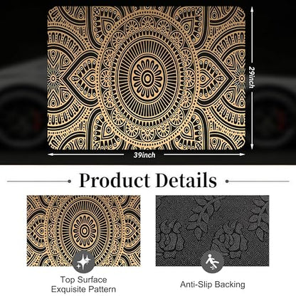 Car Trunk Mat - Universal Size 29" x 39", Bohemian Style Cargo Liner, Car Accessory for SUVs/Sedan/Wagons, Durable Protective Mat, Trunk Liner for Families/Travel Enthusiasts - style: Bohemian style-5