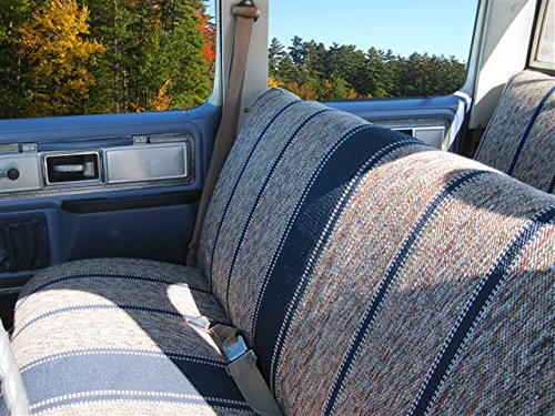 Universal Baja Saddle Blanket Bench Full Size Seat Cover Fits Ford, Chevrolet, Dodge, and Full Size Pickup Trucks (Blue) - color: Blue