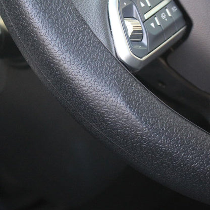 Car Silicone Steering Wheel Cover,Soft Odorless Silicone Leather Texture Steering Cover,Car Interior Accessories,Universal 13-15inch Car Steering Wheel Protector (Black)