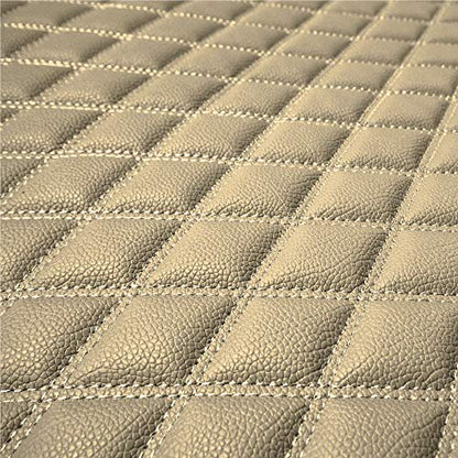 FH Group F16501BEIGE-32 Deluxe Heavy Duty Faux Leather Diamond Pattern Multi-Purpose Beige Automotive Cargo Liner fits most Cars, SUVs, and Trucks, 32 inches - color: Beige, size: 40 x 32 Inches