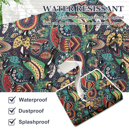 Waterproof 3-Piece Patio Sofa Cushion Cover Set - Replacement Covers for Outdoor Wicker Furniture, Bench & Seat Cushions