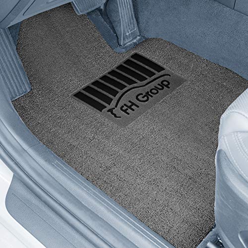 FH Group Car Floor Mats - DIY Ultra Waterproof Trimmable Non-Slip Vinyl Floor Mats, Solid Gray