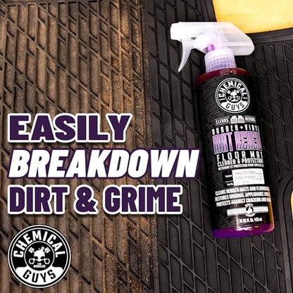 Chemical Guys HOL70016 Heavy Duty Floor Mat Cleaning Kit with Mat Renew Rubber + Vinyl Floor Mat Cleaner and Protectant (16 fl oz), Drill Brush Attachment, & Workhorse Towels, 5 Item Kit - size: 3.2 Fl Oz (Pack of 5)