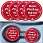 Car Cup Coaster 4Pack, Universal Car Cup Holder Coasters (Red, 4PC) - color: Red-4pc