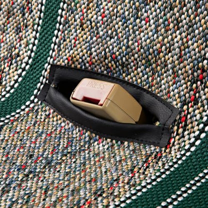 West Coast Auto Car Seat Covers, Baja Saddle Blanket Car Accessories, Universal Fit for Ford, Chevrolet, Dodge, Bench Seats, and Full-Size Pickup Trucks (Green)