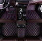 Customize Car Floor Mats for 99% Sedan SUV Sports Car All Weather Leather Full Coverage Waterproof Non-Slip Vehicle Lining Pads (Black Purple) - color: Black Purple