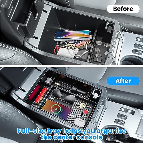3PCS Center Console Organizer Compatible with Toyota 4Runner 2024 2023 2022 2021 2020 2019-2010 Glove Box Organizer Gear Shift Tray Armrest Storage Box 5th Gen 4 Runner Accessories - size: 2010-2024 4Runner(3pcs)