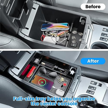 3PCS Center Console Organizer Compatible with Toyota 4Runner 2024 2023 2022 2021 2020 2019-2010 Glove Box Organizer Gear Shift Tray Armrest Storage Box 5th Gen 4 Runner Accessories - size: 2010-2024 4Runner(3pcs)