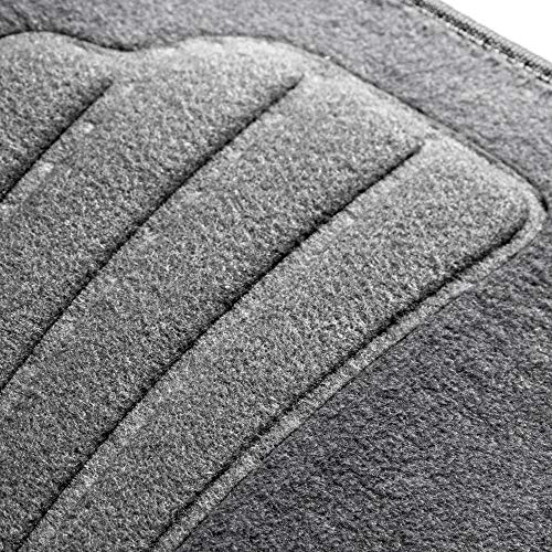FH Group Car Floor Mats - Carpet Floor Mats for Cars, Universal Fit Automotive Floor Mats, All Purpose Car Floor Mats, Carpet Protector Mat for Most Sedan, SUV, Truck Floor Mats Gray
