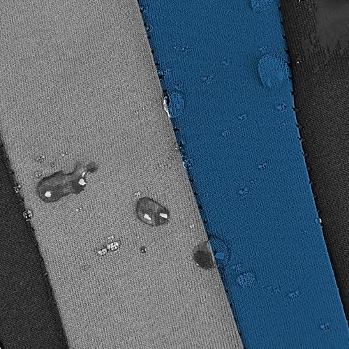 CAR PASS AquaShield Neoprene Waterproof Car Seat Covers for Front Seats Only, High Back Bucket Seat Cover,Airbag Compatible, Line Rider Seat Covers Universal Fit for Auto Truck Van SUV (Black Blue) - color: Black and Blue