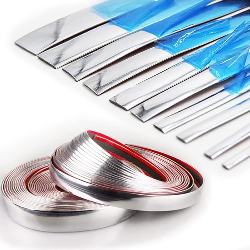 16Ft Chrome Silver Automotive Car Exterior and Interior Molding Trim Universal Bumper Window Door Body Side Decorative Strip Scratch-Proof (1 inch (25mm))