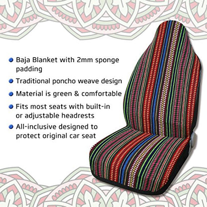 uxcell Universal Durable Bucket Front Seat Cover Protectors for Car SUV Automotive Rose Red - style: Rose Red