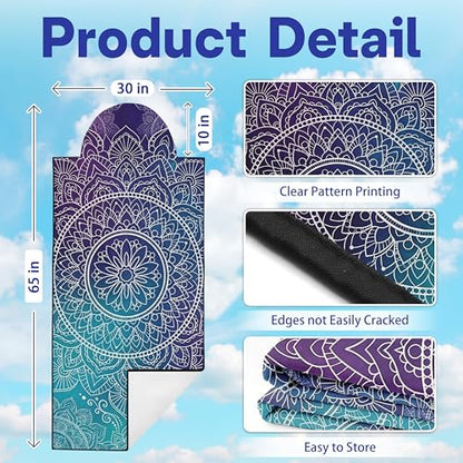 2 Pack Car Seat Towel Covers, Sweat-Proof Microfiber Seat Protectors for Gym, Running, Beach & Workout, Breathable Quick-Dry, Machine Washable, Gradient Mandala Print, Universal Fit - color: Gradient Mandala