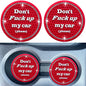 Car Cup Coasters 2 Pack - Bling Car Accessories, Universal Cup Holder Inserts for SUV/Truck (Red, 2PC) - color: Red-2pc