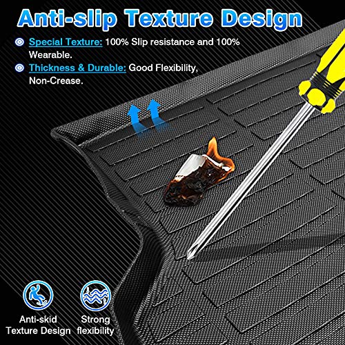 Cargo Liner Fits for Toyota RAV4 2013-2018(No Electric or Hybrid Models) All Weather Trunk Mat for RAV4 Accessories Heavy Duty - size: 2)Toyota RAV4 2013-2018