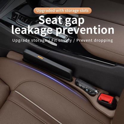 Car Seat Gap Filler 2 Pack, Universal Fit PU Leather Car Seat Gap Plug to Fill The Gap Between Seat and Console, Car Seat Crevice Blocker Stop Things from Dropping (Brown) - color: Brown