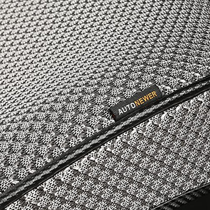 Luxury Breathable Car Seat Cover Fit Four Seasons, Universal Front of Car Seat Cushions, Bottom Seat Covers of Full Wrapped Edge,Universal Fit for 95% Cars,SUV,Pickup,Van(Grey，2PCS)
