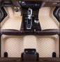 MELKEN Custom Fit Leather Car Floor Mats for 95% of Cars Full Coverage Floor Liners Car Mats (Beige) - color: Beige