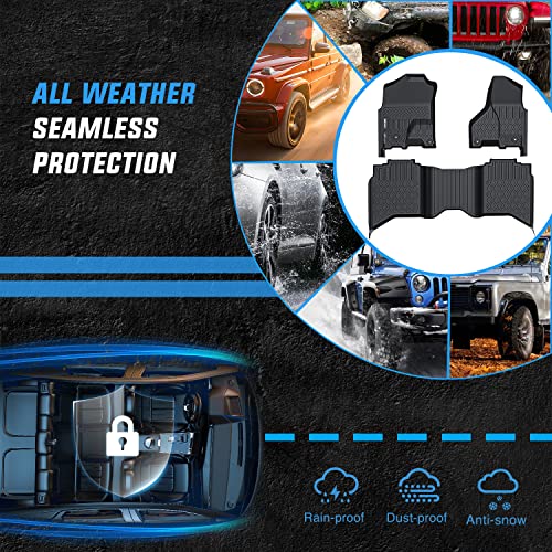 Nilight TPE Floor Mats for Dodge Ram 1500 2500 3500 Crew Cab 2012 2013 2014 2015 2016 2017 2018, Ram 1500 Classic 2019 2020 2021 2022 2023 All Weather Custom Fit Heavy Duty Floor Liners - color: 2013-2018 Ram 1500 2500|2019-2024 1500 Classic