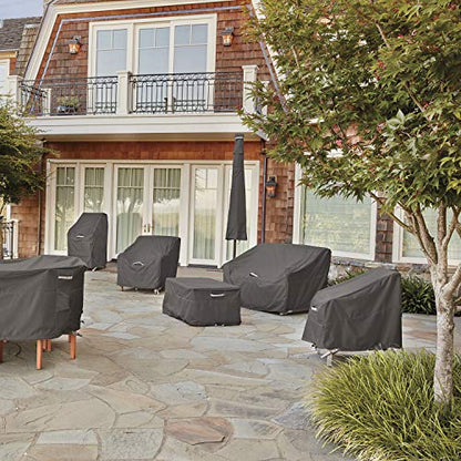 Classic Accessories Ravenna Water-Resistant 50 Inch Patio Loveseat Cover, Patio Furniture Covers - size: 50 Inch