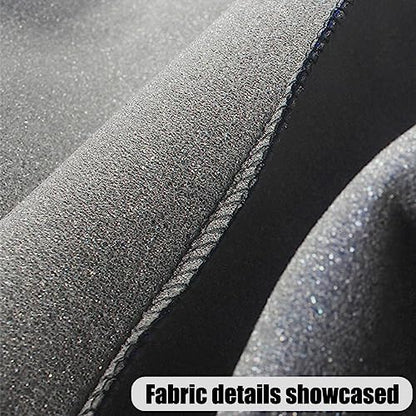 BELOMI Car Seat Covers Full Set, Breathable Premium Cloth Automotive Seat Cover, Universal Front and Rear Seat Covers, Easy to Install Car Accessories for Most Cars Trucks SUV (Black)